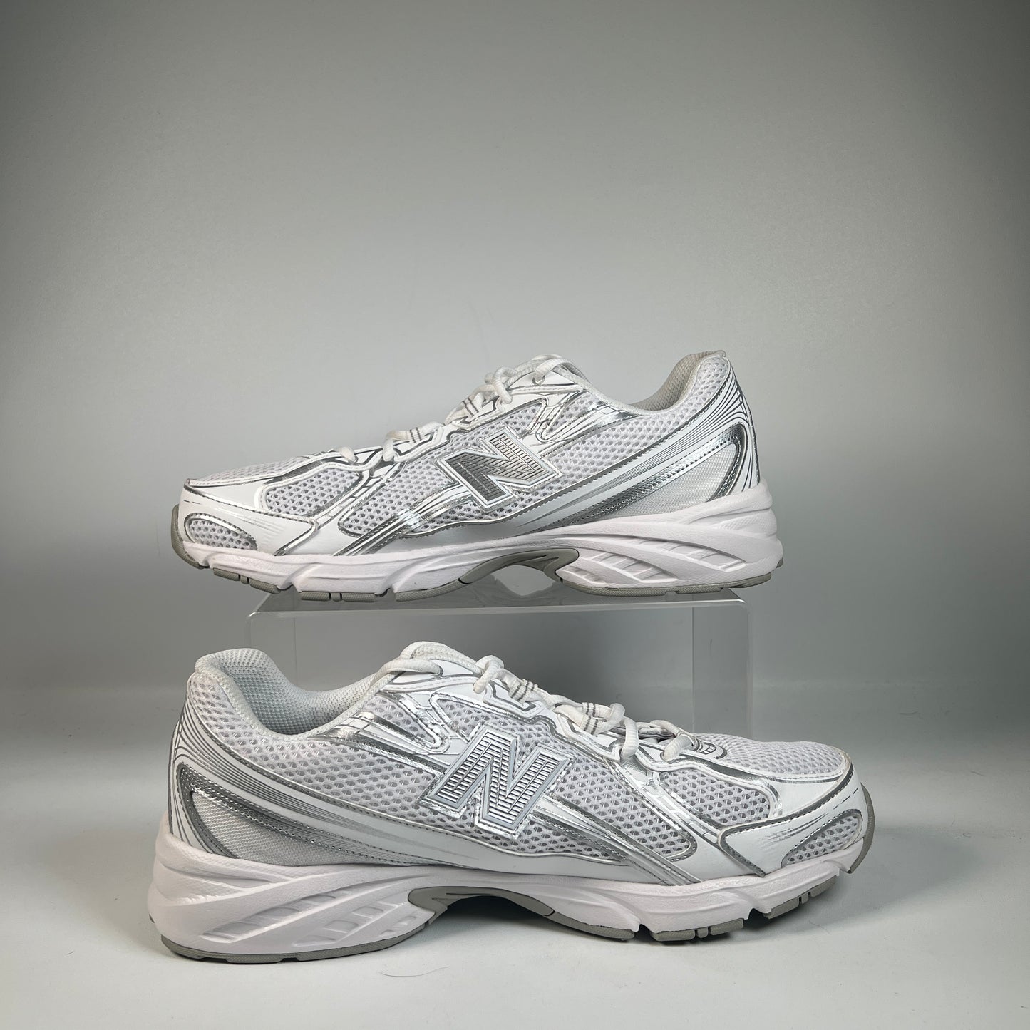 New Balance 740v2 White Silver Reflection (2024) Size 12 USED ss22746