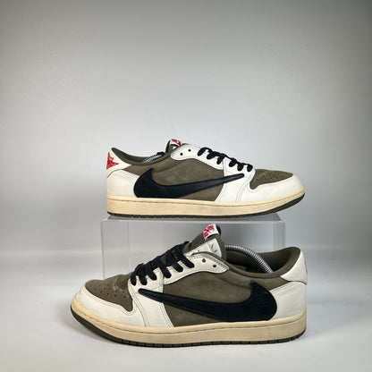Jordan 1 Low Travis Scott Medium Olive (2024) Size 10.5 USED s22749