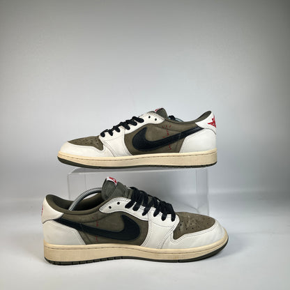 Jordan 1 Low Travis Scott Medium Olive (2024) Size 10.5 USED s22749
