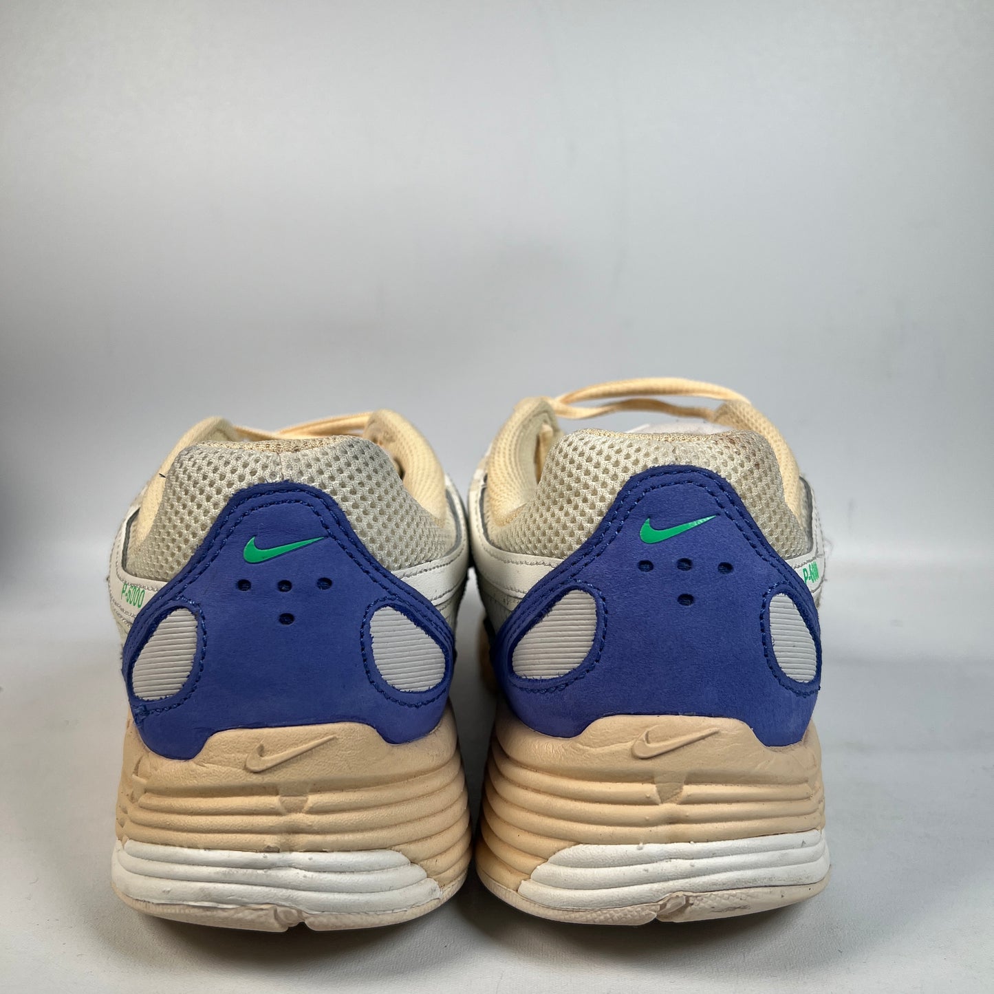 Nike P-6000 Athletic Dept Coconut Milk Medium Blue (2023) Size 8 USED s22685