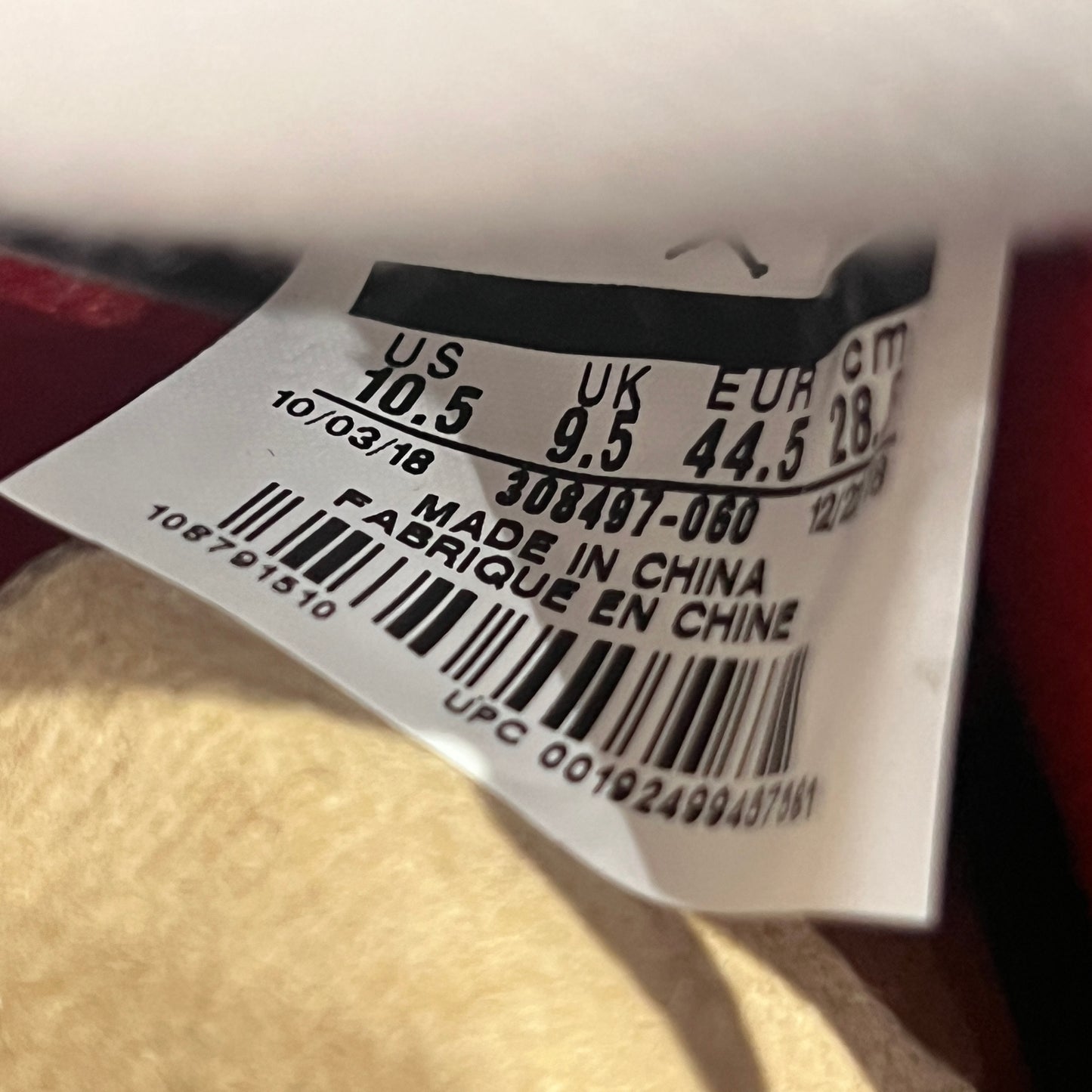 Jordan 4 Bred (2019) Size 10.5 NEW s22824