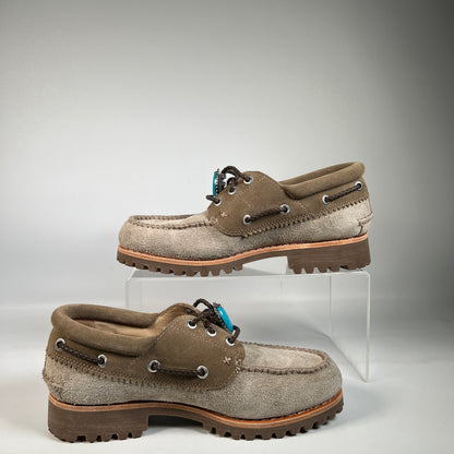 Timberland 3 Eye Lug Handsewn Boat Shoe Oacker Santa Fe (2025) Size 7 USED s22828
