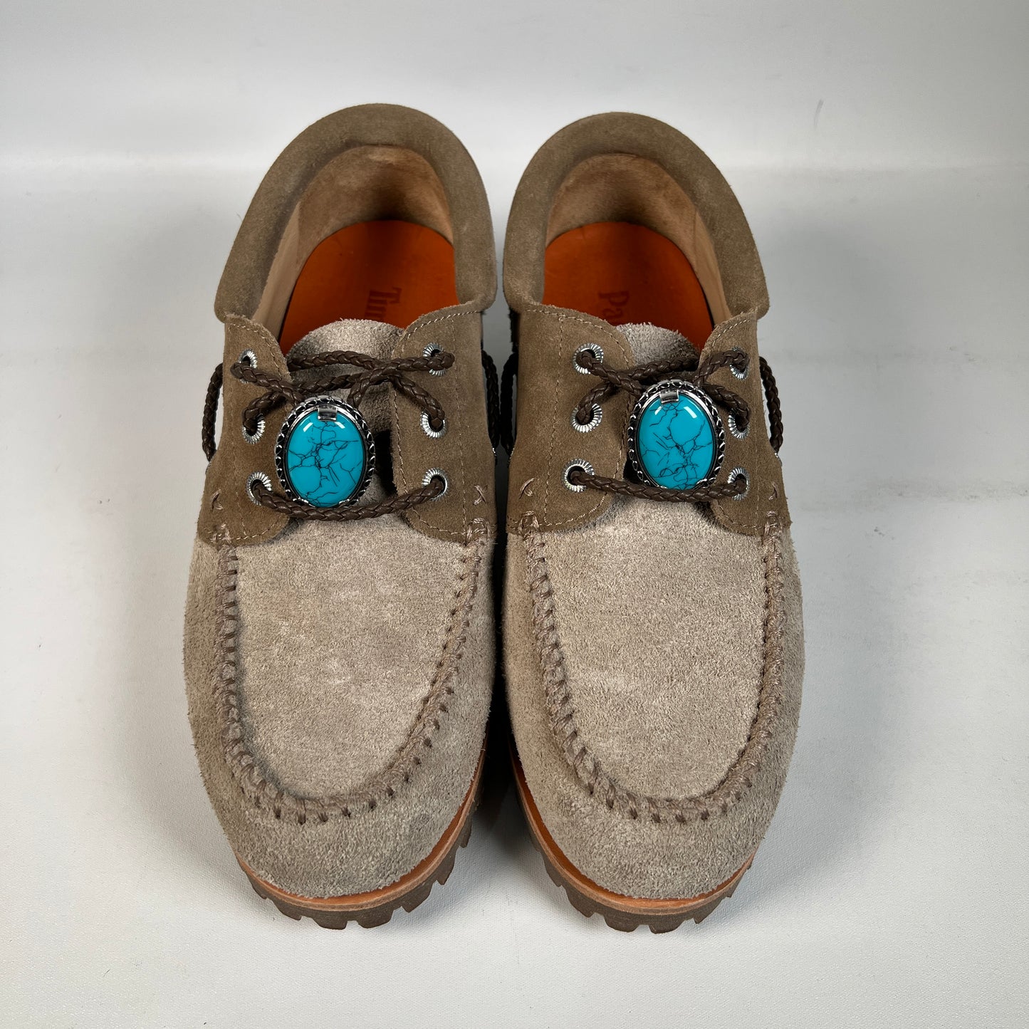 Timberland 3 Eye Lug Handsewn Boat Shoe Oacker Santa Fe (2025) Size 7 USED s22828
