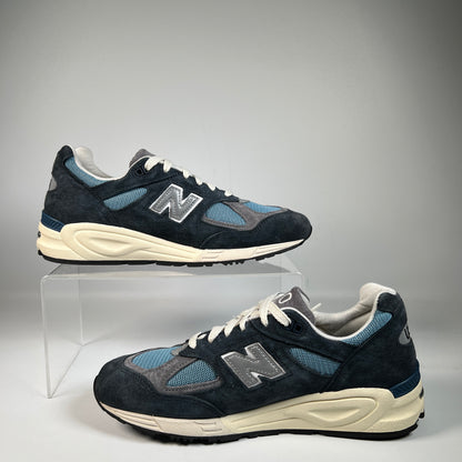New Balance 990v2 MiUSA Teddy Santis Navy Castlerock (2022) Size 8.5 USED s22786