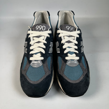 New Balance 990v2 MiUSA Teddy Santis Navy Castlerock (2022) Size 8.5 USED s22786