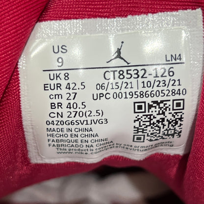 Jordan 3 Cardinal (2021) Size 9 USED s22782