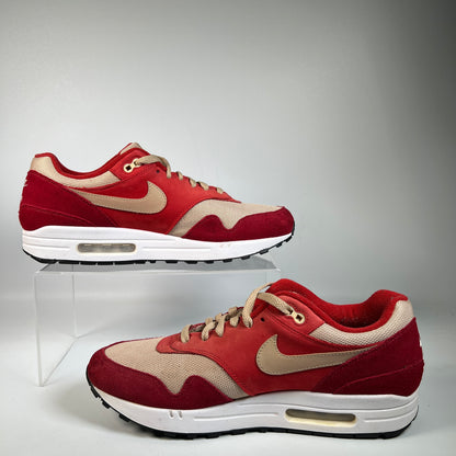 Nike Air Max 1 Curry Pack Red (2018) Size 10.5 USED s22836