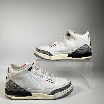 Jordan 3 White Cement Reimagined (2022) Size 7Y USED s22825