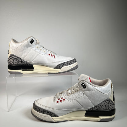 Jordan 3 White Cement Reimagined (2022) Size 7Y USED s22825