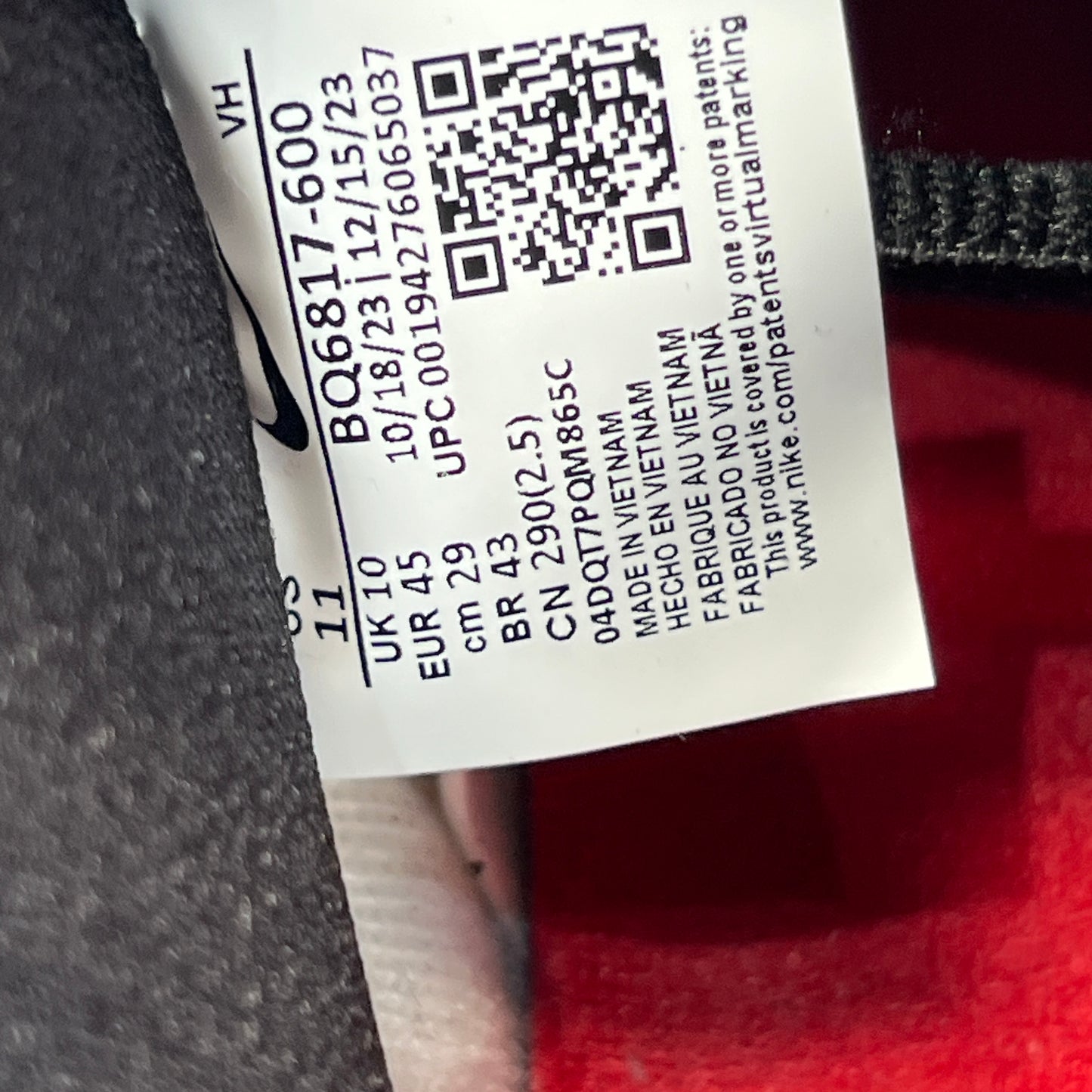 Nike SB J Pack Chicago (2020) Size 11 USED s22920