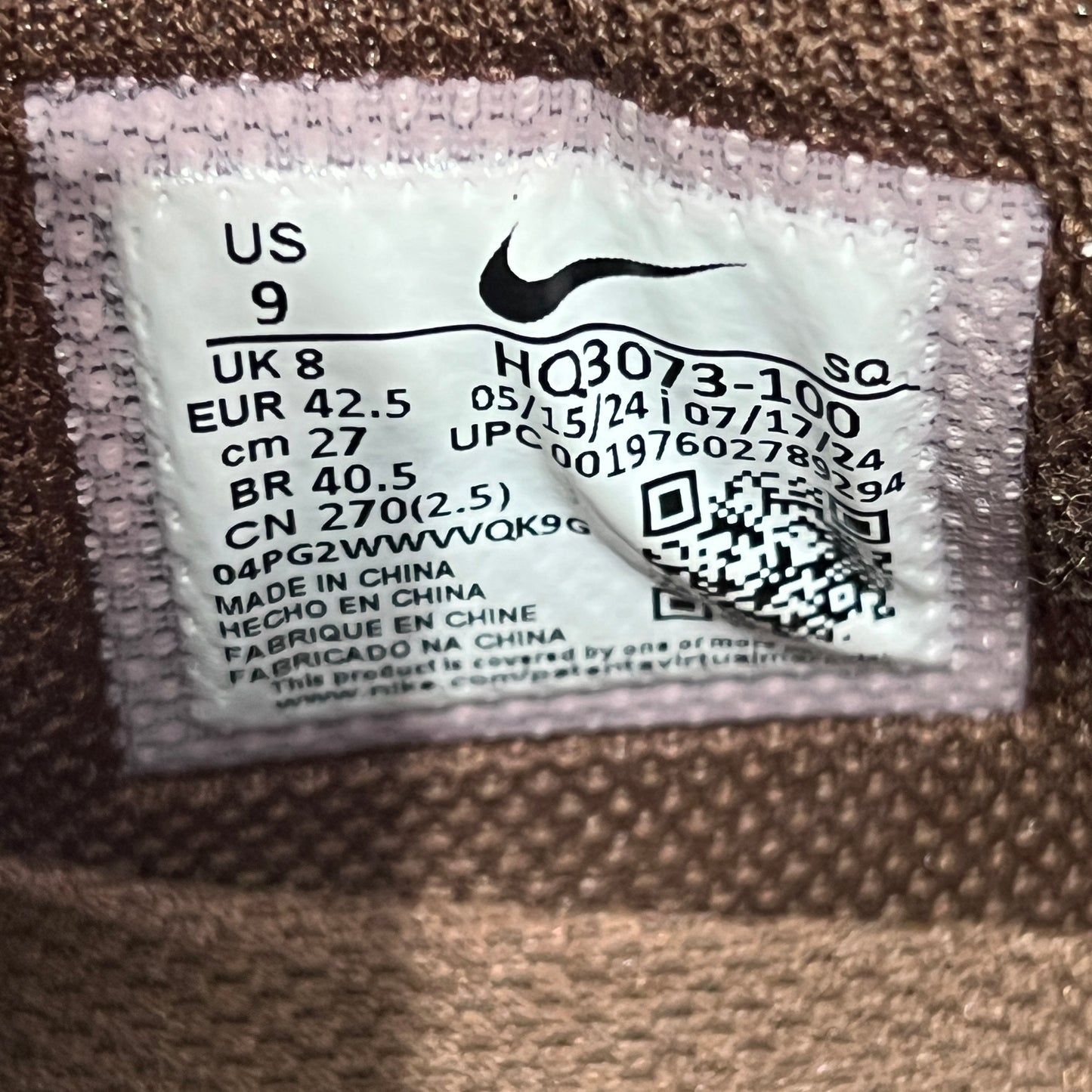 Nike Zoom Field Jaxx Travis Scott Light Chocolate (2025) Size 9 USED S23034
