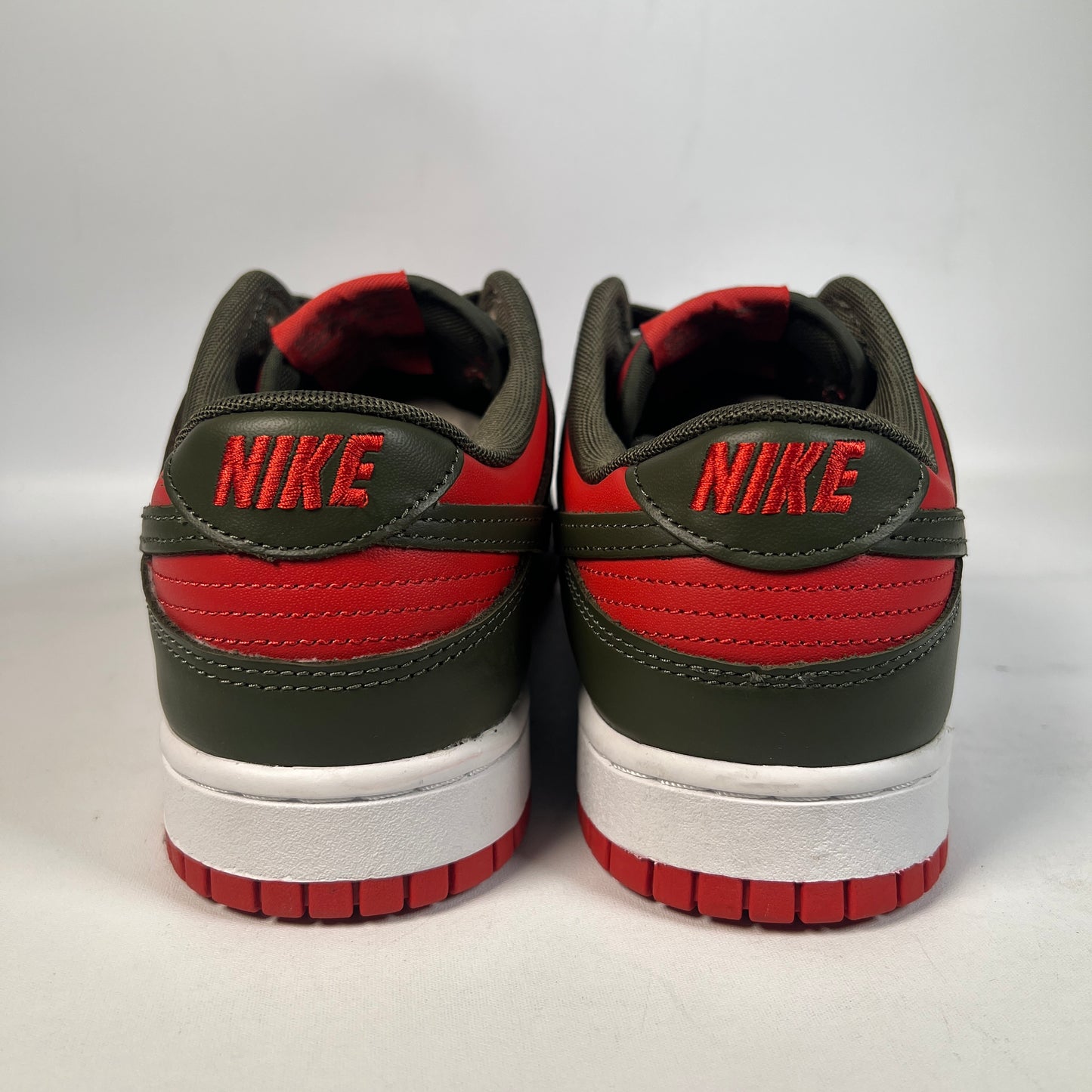 Nike Dunk Low Mystic Red Cargo Khaki (2023) Size 9.5 USED s22982