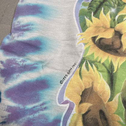 1995 Grateful Dead Summer Tour Turtles Tie Dye Tee Size XL USED v16348