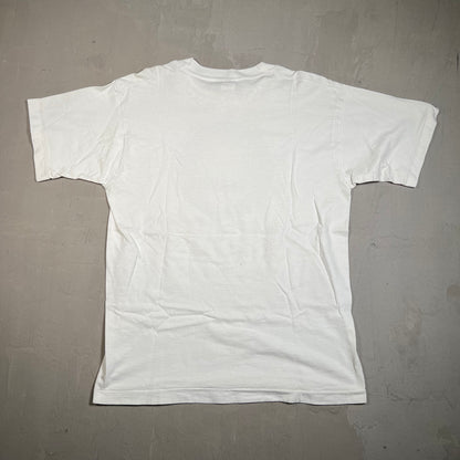 1996 Grateful Dead Alien Steal Your Race White Tee Size Large USED v8778