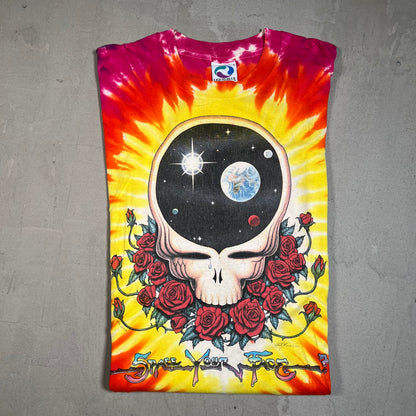1992 Grateful Dead Space Your Face? Tie Dye Tee Size Large USED v15844