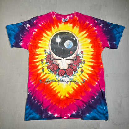 1992 Grateful Dead Space Your Face? Tie Dye Tee Size Large USED v15844