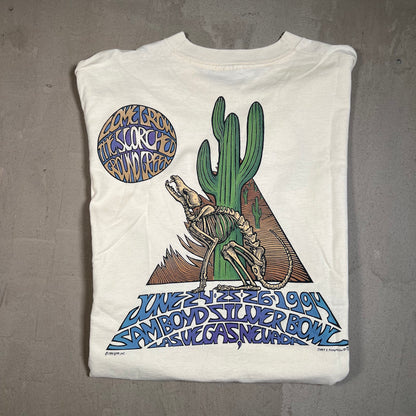 1994 Grateful Dead Vegas Head White Tee Size Large USED v13951