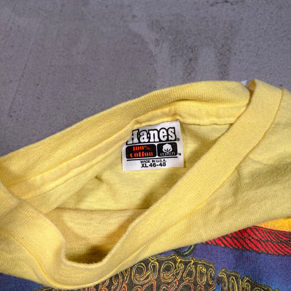 1982 Grateful Dead Aoxomoxoa Cover Yellow Tee Size XL USED v15391