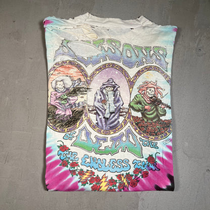 1993 Grateful Dead Dancing Jester Endless Tour Tee Size XL USED v16297