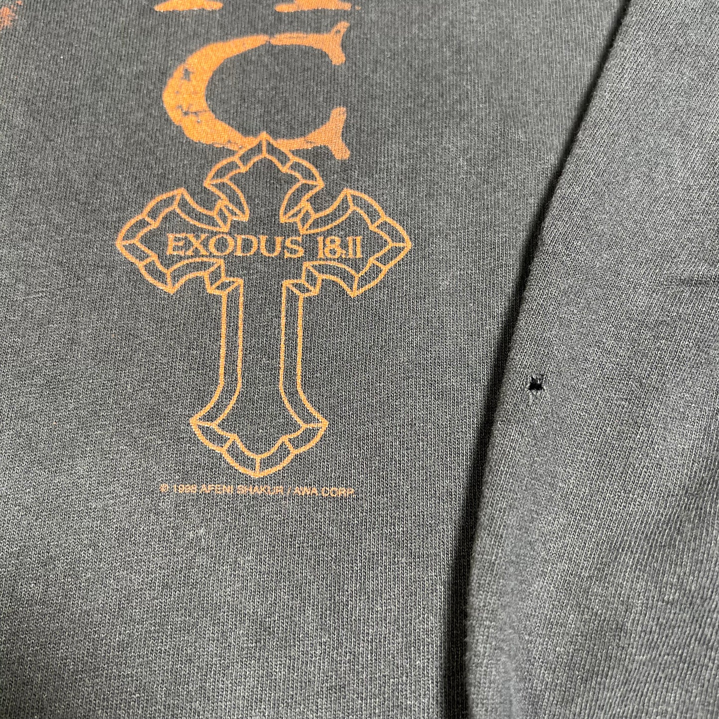 1998 2Pac Exodus 18.11 Black Tee Size XL USED v14381