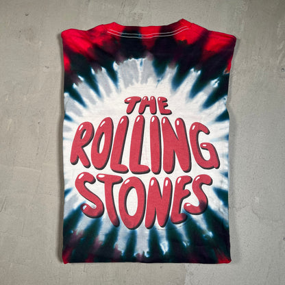 1994 Rolling Stones Liquid Blue Tag Tie Dye Tee Size XL USED v14603