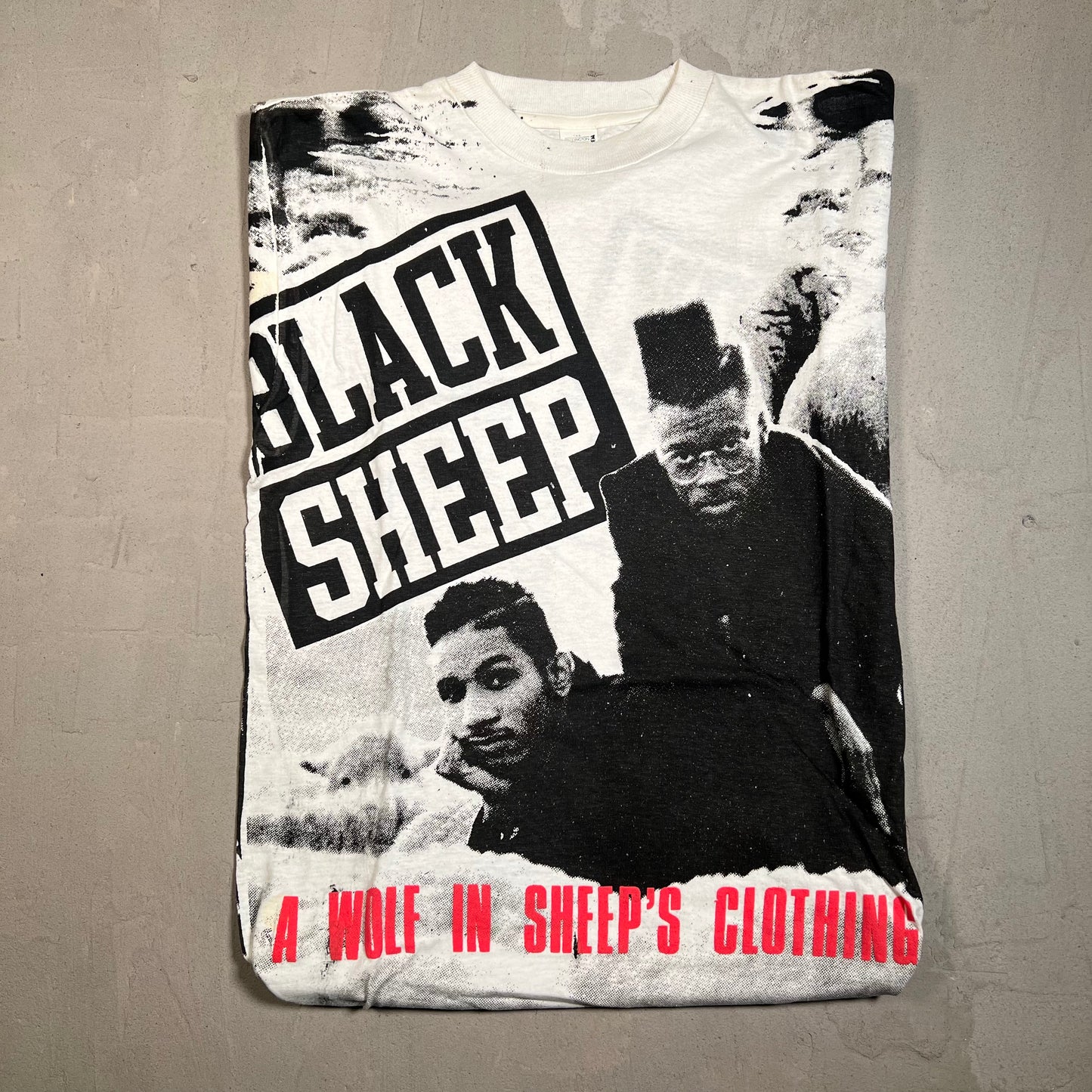 Black Sheep 1990s Full Print Tee Size Large USED v5603