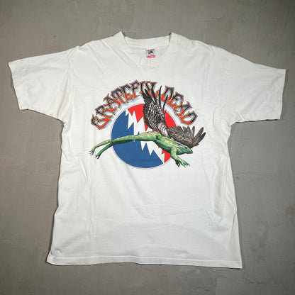 1995 Grateful Dead Iguana Tour White Tee Size XL USED v12595