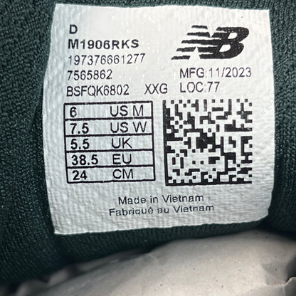 New Balance 1906R Kith Black (2024) Size 6 NEW s23060