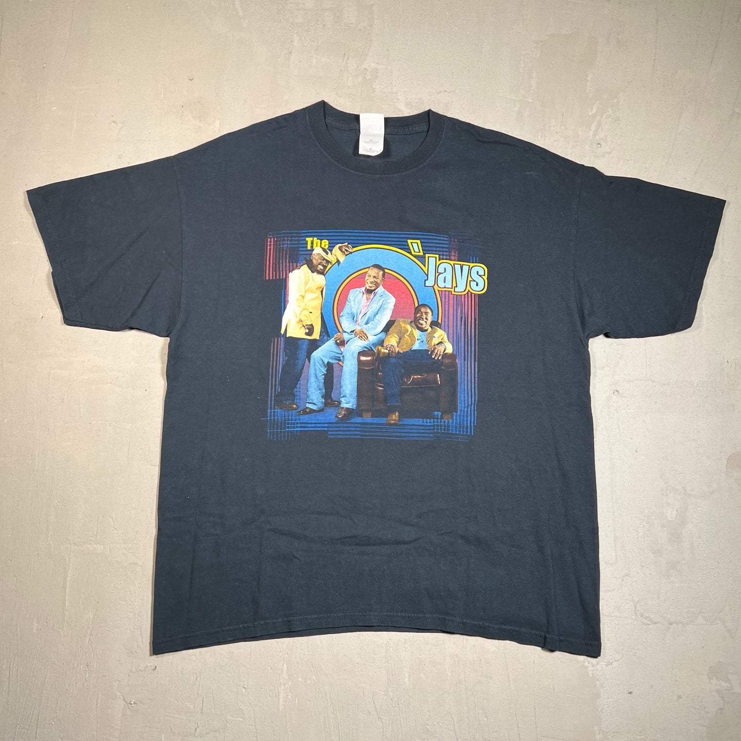 Y2K The O Jays For The Love of Money Black Tee Size XL USED v19595