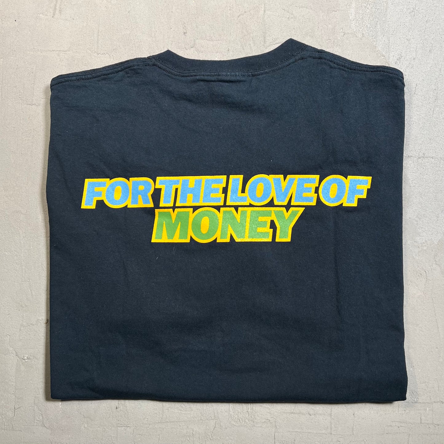 Y2K The O Jays For The Love of Money Black Tee Size XL USED v19595