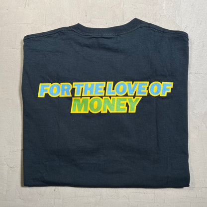 Y2K The O Jays For The Love of Money Black Tee Size XL USED v19595