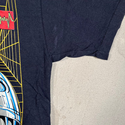 1990 Robocop Think It Over Creep Black Tee Size Large USED v19593