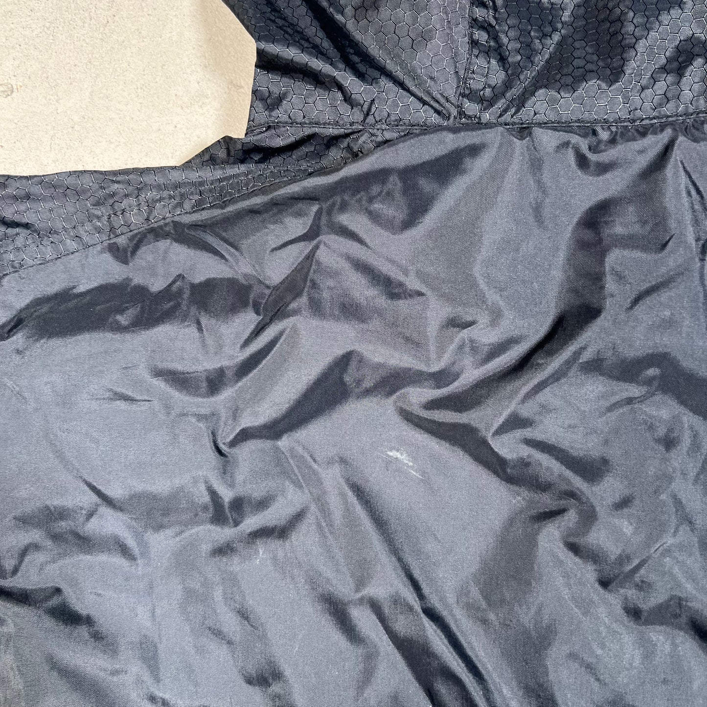 Y2K Nike Front Pocket Lightweight Black Winbreaker Size XL USED v19589