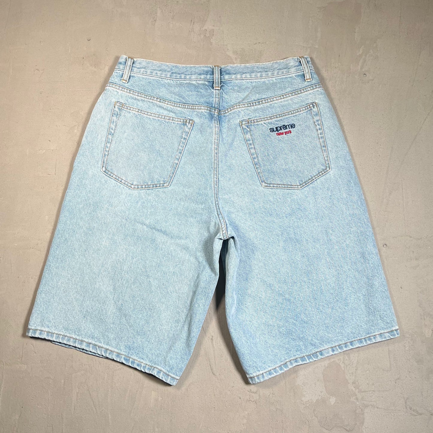 Supreme Baggy Light Indigo Denim (2026) Size 32 USED x17677