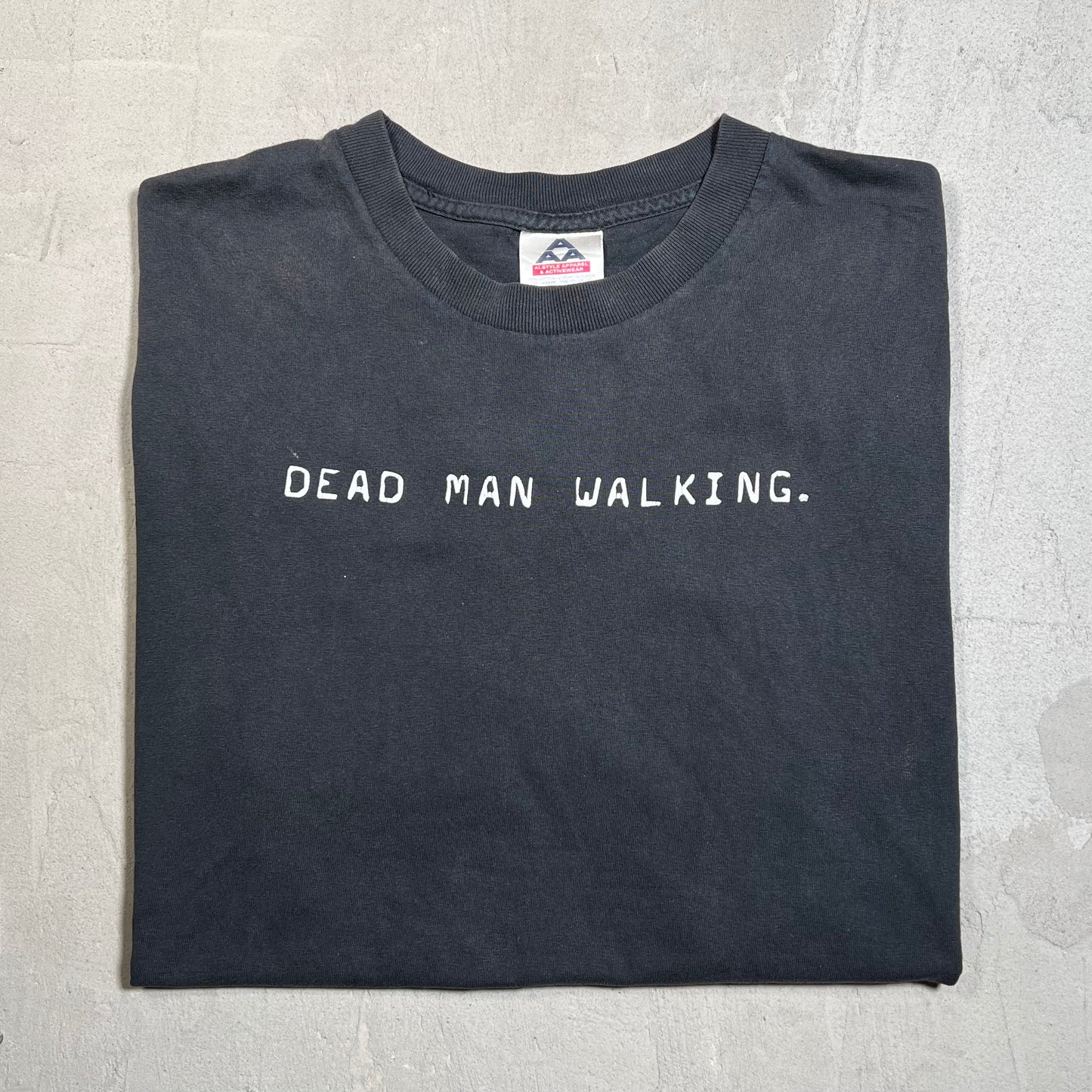 "Dead Man Walking" Black Tees Size XL USED v19608