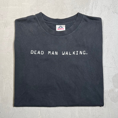 "Dead Man Walking" Black Tees Size XL USED v19608