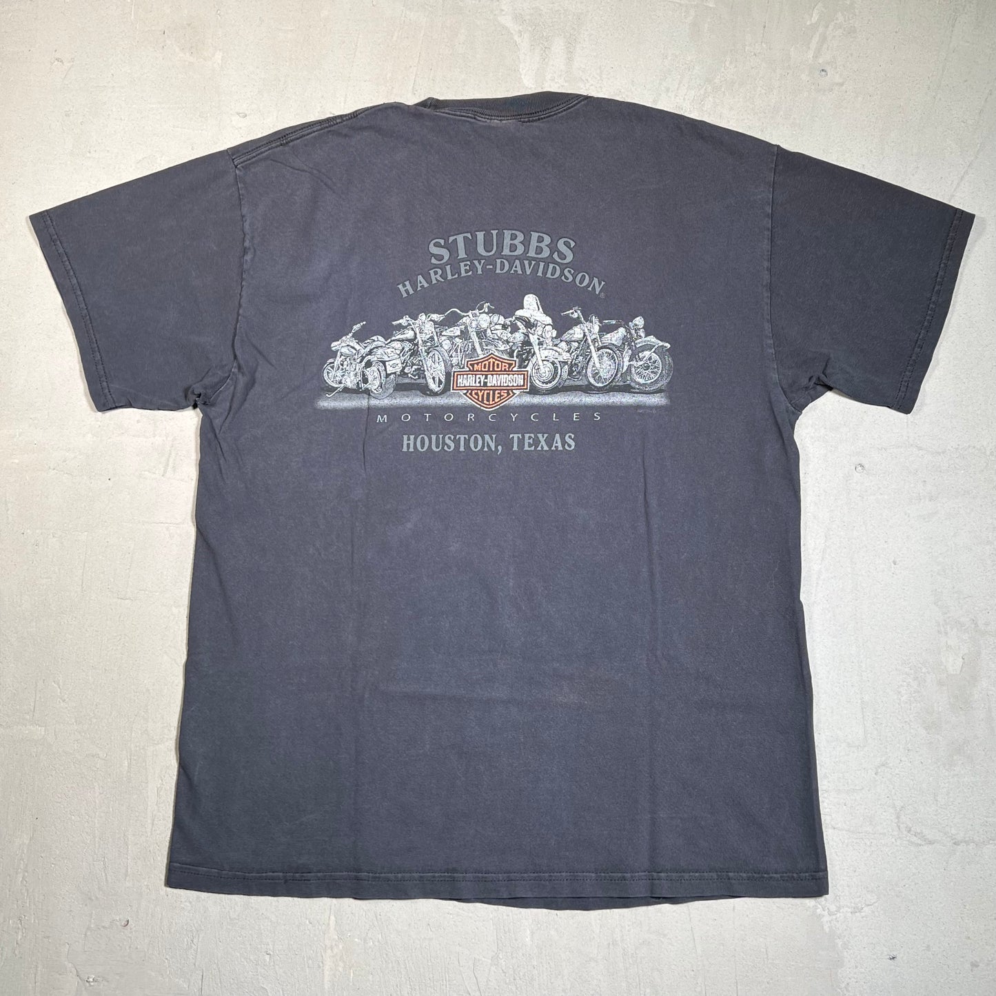 Harley Davidson Pinup Girl Black Tee Size Large USED v19607