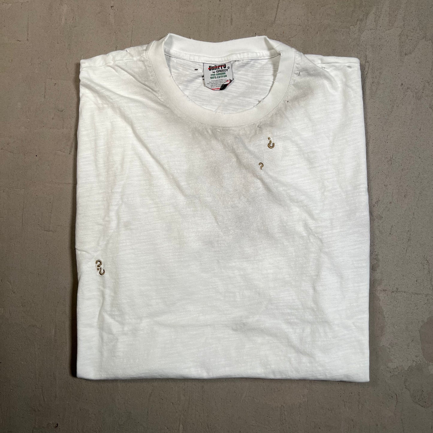 Greedy Unit Everyday White Tee Size XXL USED x17687