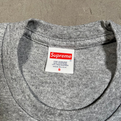 Supreme Ralph Steadman Box Logo Tee Heather Grey (2022) Size Small NEW x17683