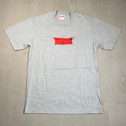 Supreme Ralph Steadman Box Logo Tee Heather Grey (2022) Size Small NEW x17683
