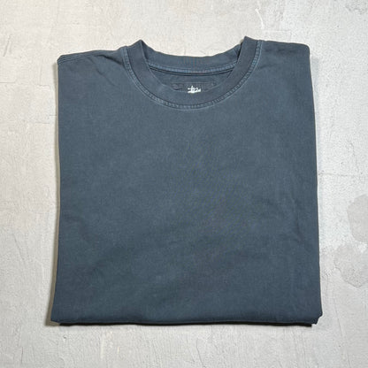 Stussy Black Dyed Classic Tee Size Medium USED x17688