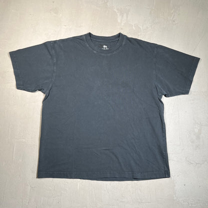 Stussy Black Dyed Classic Tee Size Medium USED x17688