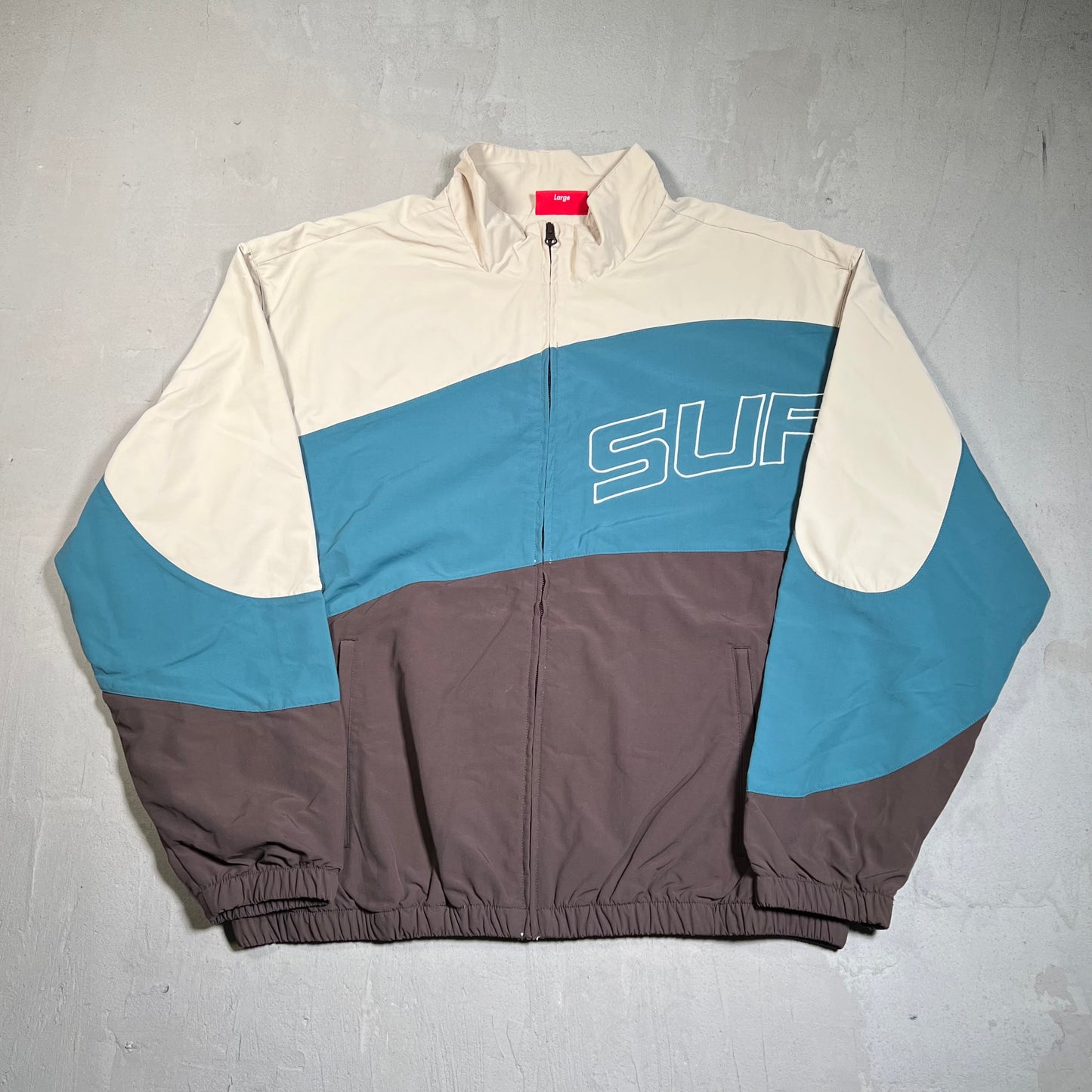 Supreme Curve Track Jacket (2024) Brown Size Large NEW x17678