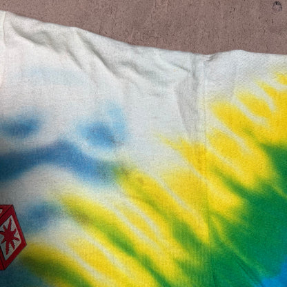 1991 Grateful Dead Spring Tour Tie Dye Tee Liquid Blue Tag Size XL USED v12085
