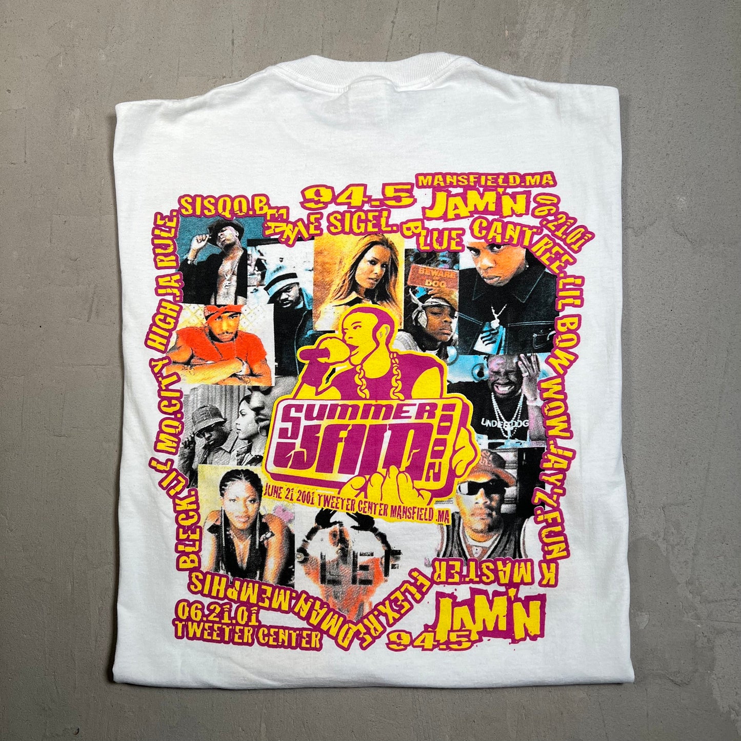 Summer Jam 2001 Concert Tee Size Large USED v5346