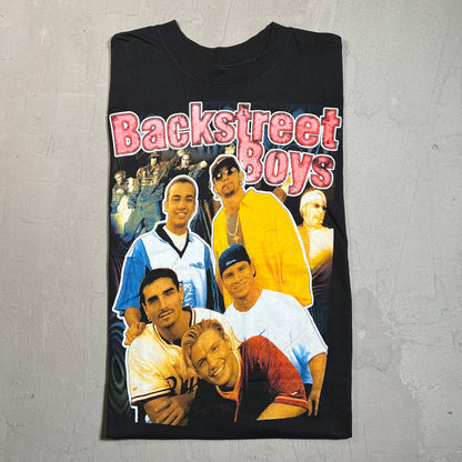 Backstreet boys rap style bootleg tee black Size small v11587