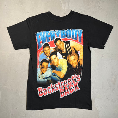 Backstreet boys rap style bootleg tee black Size small v11587