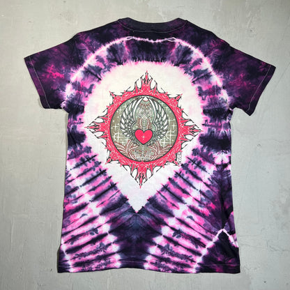 1986 Jimi Hendrix Mikio Kennedy Purple Tie Dye Tee Size Large USED v16050