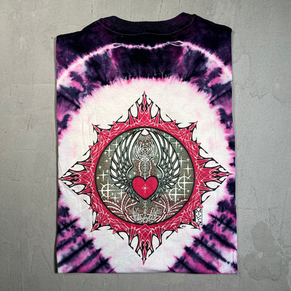 1986 Jimi Hendrix Mikio Kennedy Purple Tie Dye Tee Size Large USED v16050