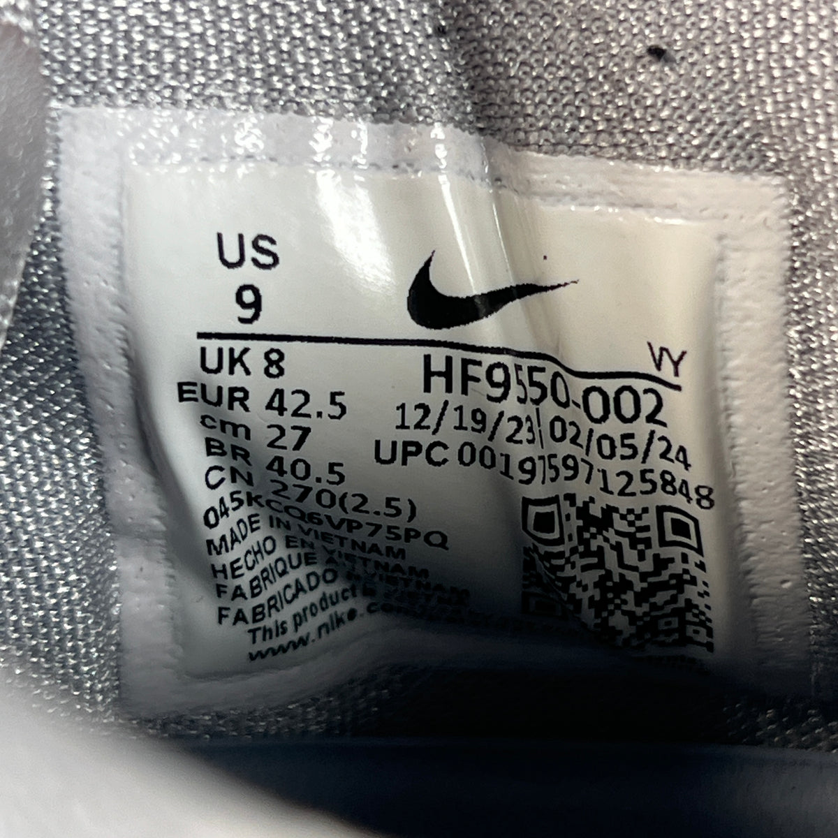 Nike Kobe 8 Wolf Grey (2024) Size 9 USED s23033